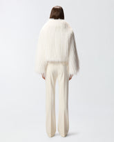 Fur-effect pea coat -  | Pinko