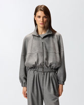 Wool-blend bomber jacket with zip -  | Pinko