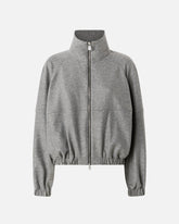 Wool-blend bomber jacket with zip -  | Pinko