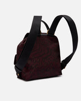 Mittlerer Rucksack aus Nylon mit Animalprint -  | Pinko