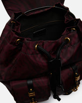 Mittlerer Rucksack aus Nylon mit Animalprint -  | Pinko