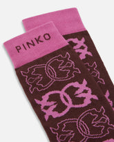 Socks with all-over jacquard logo -  | Pinko