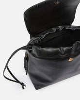 Mittlerer Rucksack Saddle Backpack aus Leder mit Logo-Ringen -  | Pinko