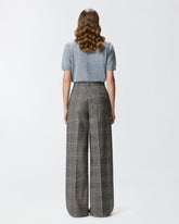 Weite Hose mit Karomuster -  | Pinko