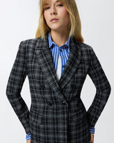 Zweireihige Jacke mit Karomuster -  | Pinko