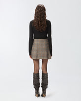 Wickel-Minirock mit Karomuster -  | Pinko