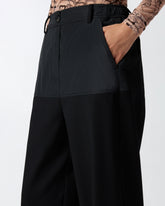 Dual-fabric skinny trousers -  | Pinko