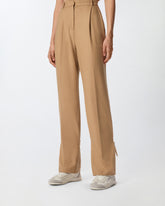 Wide-leg trousers with straps -  | Pinko