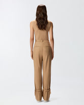 Wide-leg trousers with straps -  | Pinko