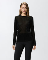 Eng anliegender Pullover aus Netz-Tüll -  | Pinko