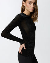 Eng anliegender Pullover aus Netz-Tüll -  | Pinko