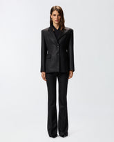 Pinstriped blazer with strap -  | Pinko