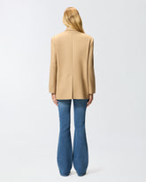 Double-breasted wool-blend jacket -  | Pinko