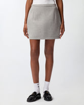Straight-cut wool-blend mini skirt -  | Pinko