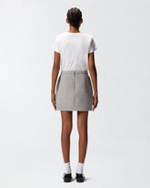 Straight-cut wool-blend mini skirt -  | Pinko