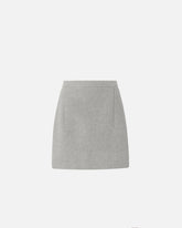 Straight-cut wool-blend mini skirt -  | Pinko