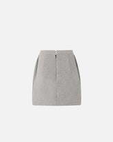 Straight-cut wool-blend mini skirt -  | Pinko