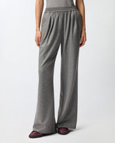 Lange Wide-Leg-Hose aus Wollmix -  | Pinko