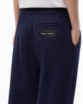 Stretch wool-blend flared trousers - Blue | Pinko