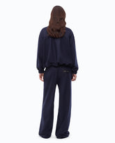 Stretch wool-blend flared trousers - Blue | Pinko