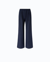 Stretch wool-blend flared trousers - Blue | Pinko