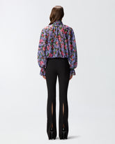 Bluse mit Blumenmuster und Volant -  | Pinko