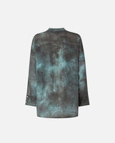 Shirt with trompe-l'œil print and sash collar -  | Pinko