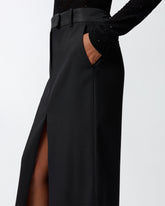 Taillierter Longuette-Rock mit Schlitz -  | Pinko