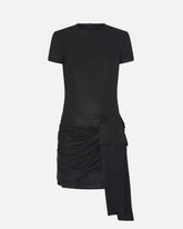 Short pinstriped dress with draping -  | Pinko