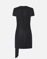 Short pinstriped dress with draping -  | Pinko