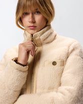 Bouclé down jacket with pockets -  | Pinko