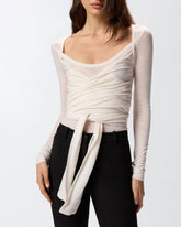 Wool-blend sweater with knot detail -  | Pinko