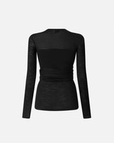 Pullover aus Wollmix mit geknotetem Effekt -  | Pinko