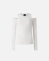 Long-sleeved sweater with open shoulders -  | Pinko