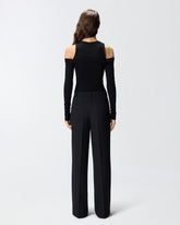 Long-sleeved sweater with open shoulders -  | Pinko