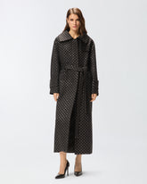 Trenchcoat mit Strass und Nieten -  | Pinko