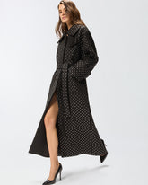 Trenchcoat mit Strass und Nieten -  | Pinko
