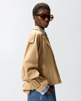 Short cotton trench coat with belt -  | Pinko