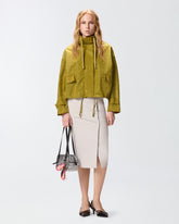 Blouson jacket with all-over micro studs -  | Pinko