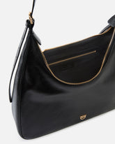 Mittelgroße Hobo-Schulterasche Miss PINKO aus glänzendem Leder -  | Pinko
