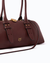 Escape Bag Horizontal large shoulder bag in full-grain leather -  | Pinko