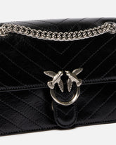 Kleine Handtasche Mini Love Bag One Light aus Chevron-Leder -  | Pinko