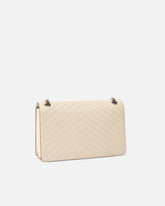 Mittelgroße Henkeltasche Love Bag One aus Chevron-Leder -  | Pinko