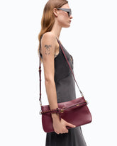 Belt Bag medium shoulder bag in leather - Pink | Pinko
