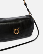 Mittlere Umhängetasche Love Bag Click Soft Horizontal Handle aus glänzendem Leder -  | Pinko