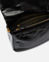 Mittlere Umhängetasche Love Bag Click Soft Horizontal Handle aus glänzendem Leder -  | Pinko