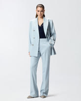 Flared trousers with pressed pleat detail -  | Pinko