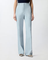 Flared trousers with pressed pleat detail -  | Pinko