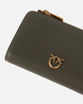 Mini wallet in leather with Love Birds -  | Pinko