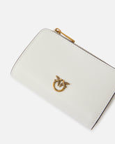 Mini wallet in leather with Love Birds -  | Pinko